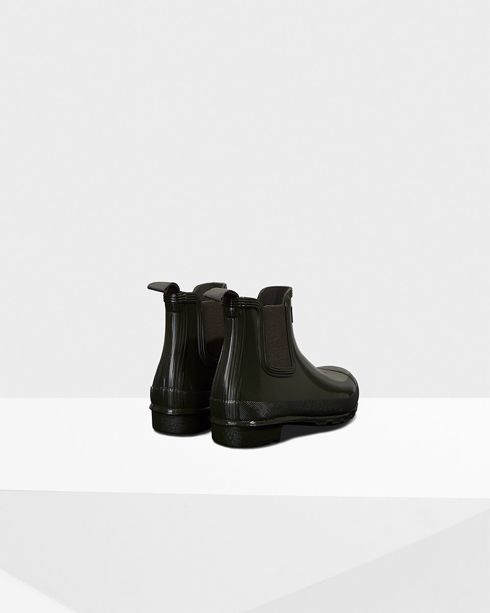 Botas Chelsea Hunter Mujer Original Gloss - Verde Oscuro Oliva - Argentina 0475XWIAC